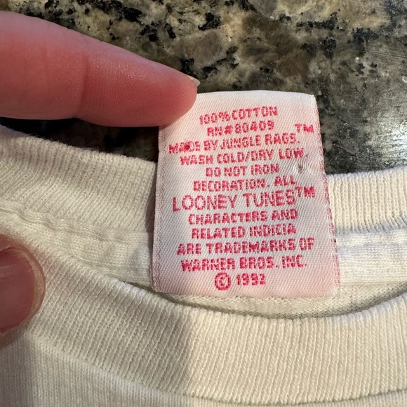 Looney Tunes Tweety Bird Big Graphic Single Stitch T-Shirt Kids XS vintage - Picture 5 of 5